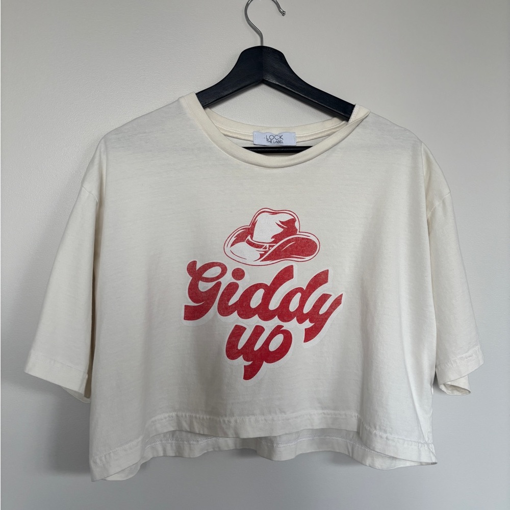 Giddy Up Cropped Tee